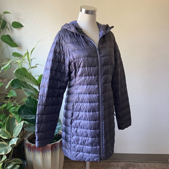 REI CO-OP Grey Nylon Down Puffer Coat size S - Picture 6 of 15